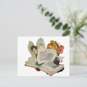 ブックワームの妖精 ポストカード (スタンド正面)