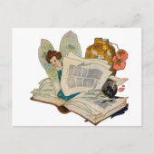 ブックワームの妖精 ポストカード (正面)