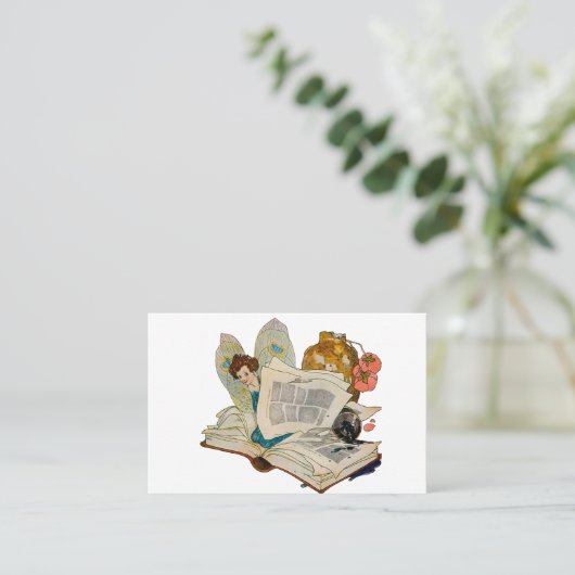 ブックワームの妖精 名刺 (スタンド正面)