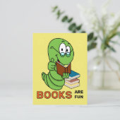 ブックワームの本はおもしろい ポストカード (スタンド正面)