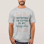 ブックワームの秘密の儀式 – Witty Bibliophile Tee Tシャツ (正面)
