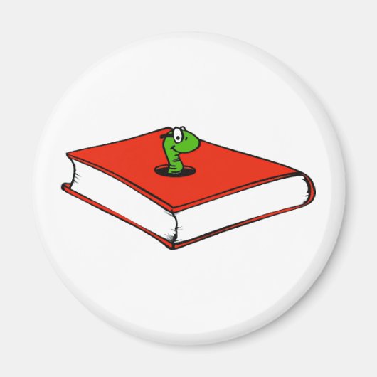 ブックワームデザイン マグネット (正面)