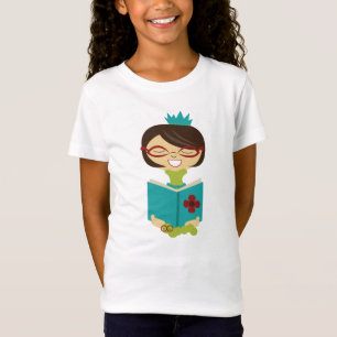 ブックワームプリンセスガールズTシャツ Tシャツ