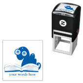 ブックワーム単語の追加先生学生スタンプ セルフインキングスタンプ (インサイチュ)