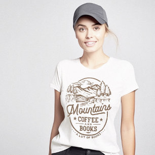 ブックワーム山のコーヒーブック Tシャツ