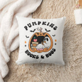 ブックワーム幽霊カボチャンスブックス&ボース クッション (ブランケット)