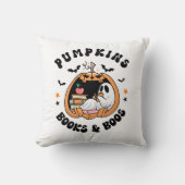 ブックワーム幽霊カボチャンスブックス&ボース クッション (正面)