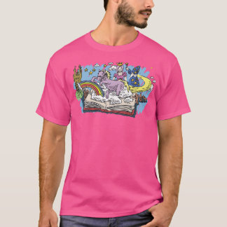 ブックワーム熱心なリーダー妖精の物語ファンタジー本の読み込み Tシャツ