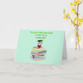 ブックワーム カード (黄色い花)