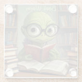 ブックワーム ガラスコースター (裏面)