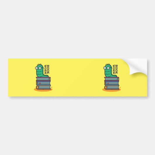 ブックワーム バンパーステッカー (正面)
