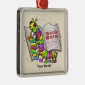 ブックワーム メタルオーナメント (右)