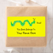 ブックワーム、蔵書票 ラベル (インサイチュ)