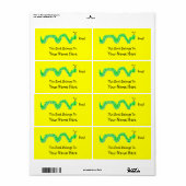 ブックワーム、蔵書票 ラベル (フルシート)