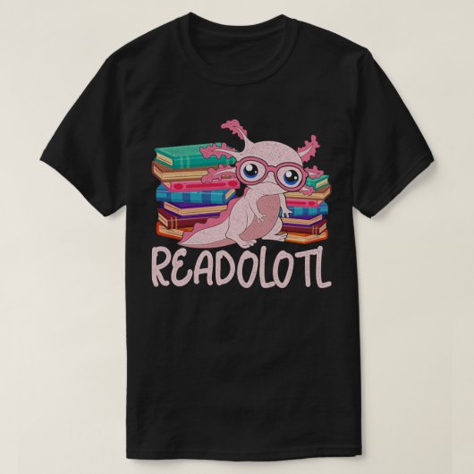 ブックワームReadolotl Axolotl Tシャツ (デザイン正面)