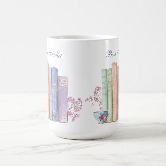 ブック中毒カスタマイズ可能な大型マグカップ コーヒーマグカップ (中央)