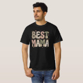 ブック好きママのためのフローラルデザイン Tシャツ (正面フル)