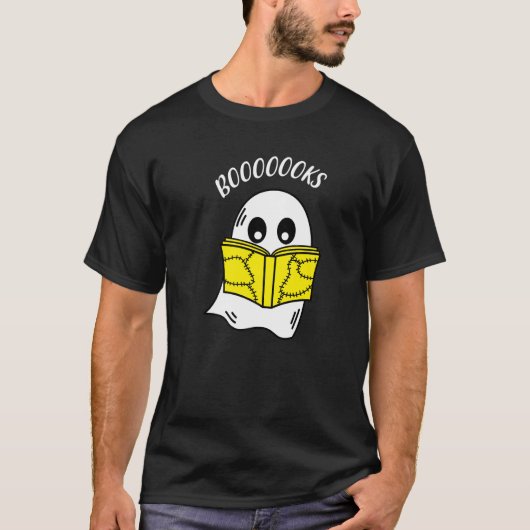 ブック幽霊ブッ読ク書図書館 Tシャツ (正面)