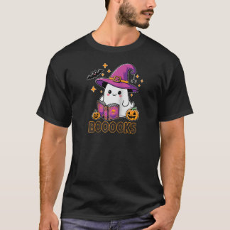 ブック幽霊ブークハロウィン読ズライブラリアンティー Tシャツ