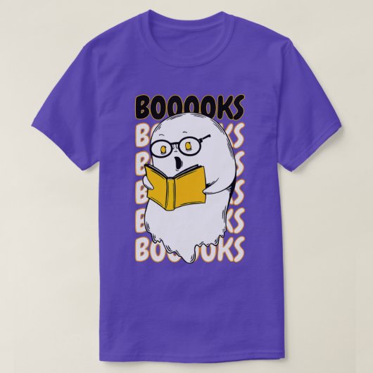 ブック幽霊先生ブック読ライブラリおもしろいのH Tシャツ (デザイン正面)