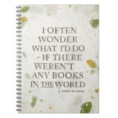 ブック引用文by James Baldwin ノートブック (正面)