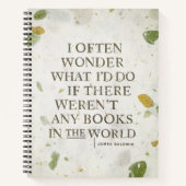 ブック引用文by James Baldwin ノートブック (正面)