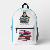 ブック恋人のバックパック プリントバックパック (正面)
