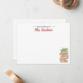 ブック恋人パーソナライズされた文房具ノートカード ノートカード (正面/裏面インサイチュ)