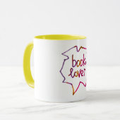 ブック恋人文字芸術的スケッチレタリング マグカップ (正面左)