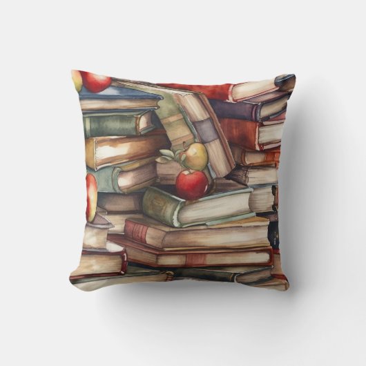 ブック愛好家 – 夢の探索読発見- A Book クッション (正面)