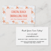 ブック海をテーマにしたツアー 名刺 (正面/裏面)