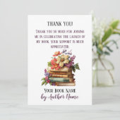 ブック発売パーティー感謝メッセージ 招待状 (スタンド正面)