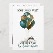 ブック発売パーティー 招待状 (正面/裏面)