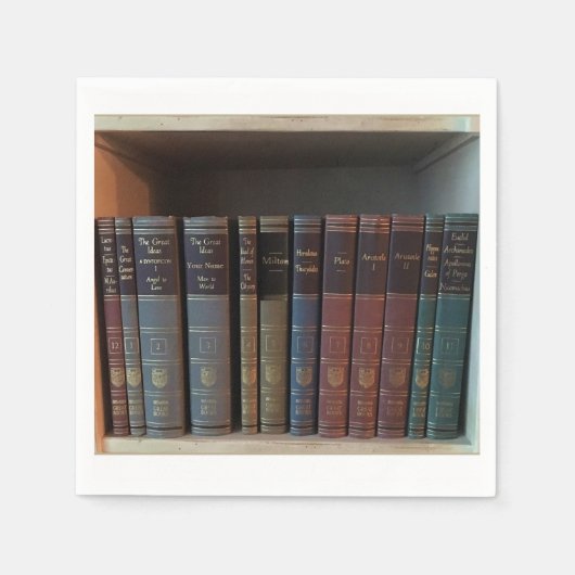 ブック発行の署名パーティー スタンダードカクテルナプキン (正面)