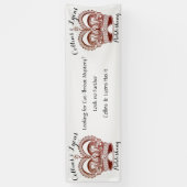 ブック署名クラウンさくらんぼ赤 横断幕 (縦)