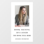 ブック署名フォト作家ライターのプロモーション ウィンドウサイン (シート)