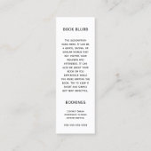 ブック署名作家Writerブックの起動ビジネス コーリングカード (裏面)