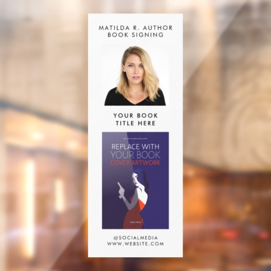 ブック署名 |作家カバーのアートワークのプロモーション ウィンドウサイン (シート2)