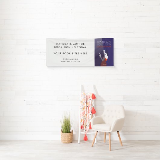 ブック署名 |作家カバーのアートワークのプロモーション 横断幕 (インサイチュ)