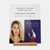 ブック署名 |作家ブックカバーのプロモーション アクリルサイン (正面)