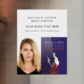 ブック署名 |作家ブックカバーのプロモーション ウィンドウサイン