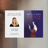 ブック署名 |作家ブックカバーのプロモーション ウィンドウサイン