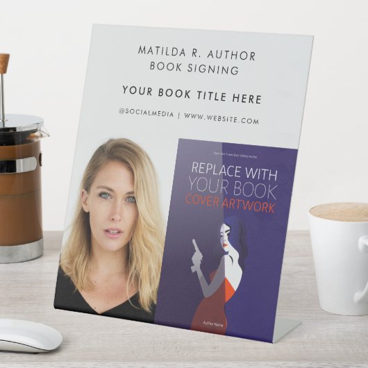 ブック署名 |作家ブックカバーのプロモーション 台座サイン (インサイチュ)