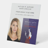 ブック署名 |作家ブックカバーのプロモーション 台座サイン (正面)