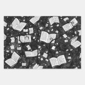 ブック背景コレクション1 ラッピングペーパーシート (正面3)