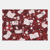 ブック背景コレクション1 ラッピングペーパーシート (正面2)