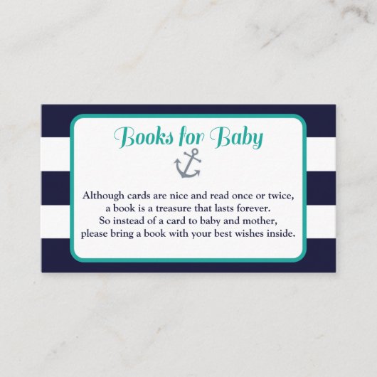 ブック航海の要求の挿入 エンクロージャーカード (正面)