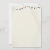 ブック誕生日ライブラリ読招待状のスタック 招待状 (裏面)