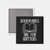 ブック読の引用文ブックマークは読Quitter向け マグネット (正面/裏面)