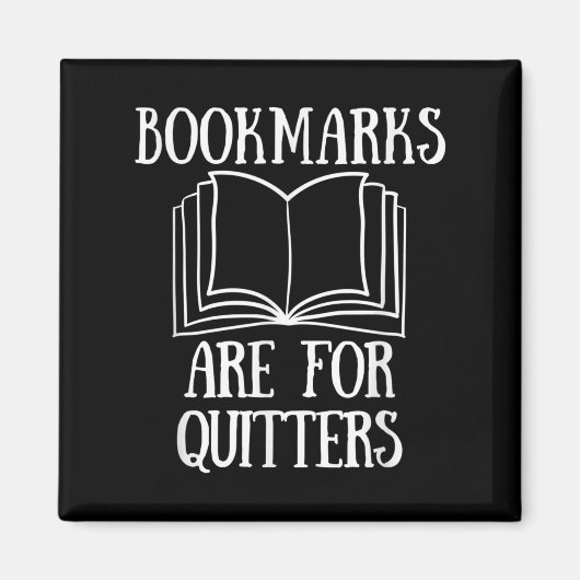 ブック読の引用文ブックマークは読Quitter向け マグネット (正面)